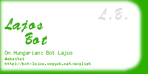 lajos bot business card